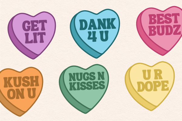 Valentine's Day Stoner Candy Hearts